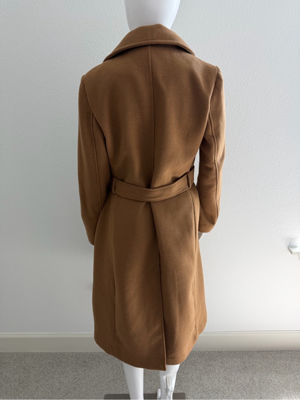 H&M Camel Trench Coat with Tie Belt - Picture 5 of 8